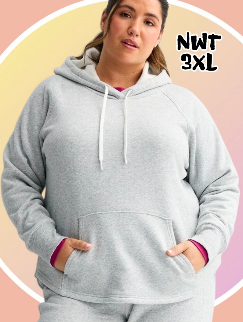 NWT 3XL Ultra Soft Fleece Hoodie w Kangaroo Pocket